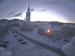 Náměstí, koste sv. Markéty