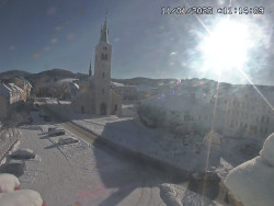 Náměstí, koste sv. Markéty