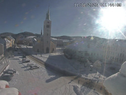 Náměstí, koste sv. Markéty