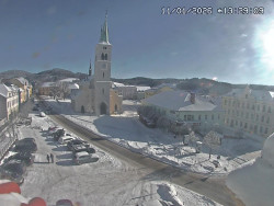 Náměstí, koste sv. Markéty