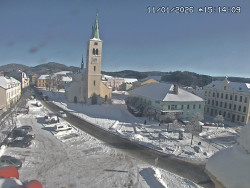 Náměstí, koste sv. Markéty