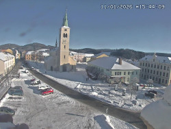 Náměstí, koste sv. Markéty