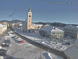 Náměstí, koste sv. Markéty