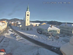 Náměstí, koste sv. Markéty