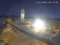 Náměstí, koste sv. Markéty