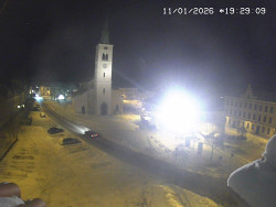 Náměstí, koste sv. Markéty