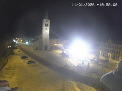 Náměstí, koste sv. Markéty