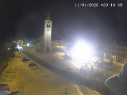 Náměstí, koste sv. Markéty