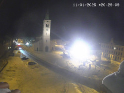 Náměstí, koste sv. Markéty