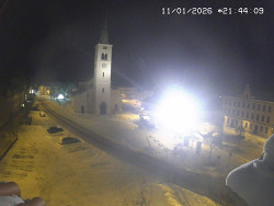 Náměstí, koste sv. Markéty