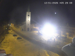 Náměstí, koste sv. Markéty