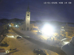 Náměstí, koste sv. Markéty