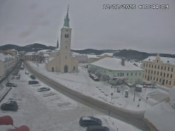 Náměstí, koste sv. Markéty