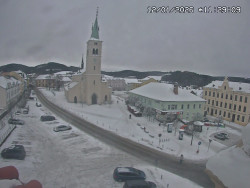 Náměstí, koste sv. Markéty