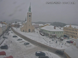 Náměstí, koste sv. Markéty