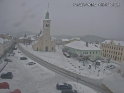 Náměstí, koste sv. Markéty