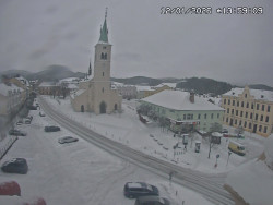 Náměstí, koste sv. Markéty