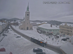 Náměstí, koste sv. Markéty