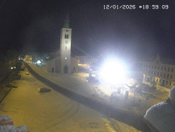 Náměstí, koste sv. Markéty