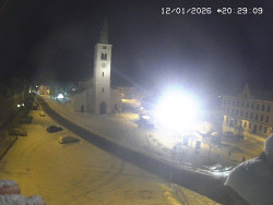 Náměstí, koste sv. Markéty