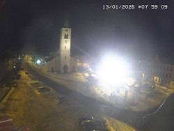 Náměstí, koste sv. Markéty