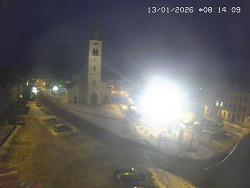 Náměstí, koste sv. Markéty