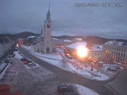 Náměstí, koste sv. Markéty