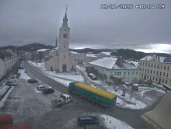 Náměstí, koste sv. Markéty