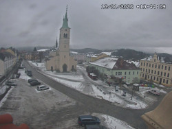 Náměstí, koste sv. Markéty