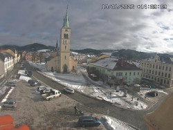 Náměstí, koste sv. Markéty