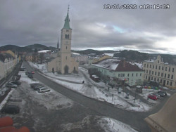 Náměstí, koste sv. Markéty