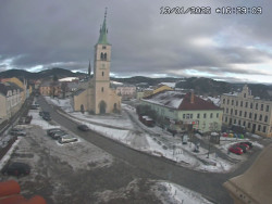 Náměstí, koste sv. Markéty