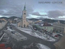 Náměstí, koste sv. Markéty