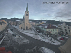 Náměstí, koste sv. Markéty