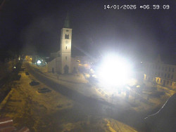 Náměstí, koste sv. Markéty