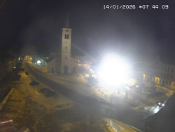 Náměstí, koste sv. Markéty