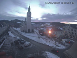 Náměstí, koste sv. Markéty