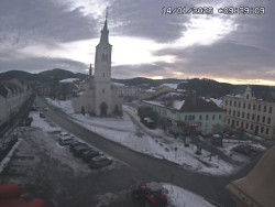 Náměstí, koste sv. Markéty