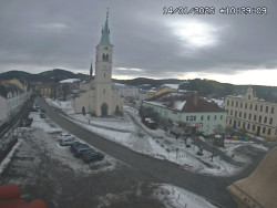 Náměstí, koste sv. Markéty