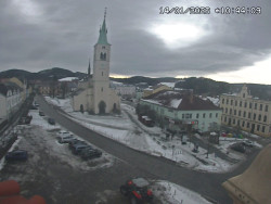 Náměstí, koste sv. Markéty