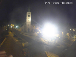 Náměstí, koste sv. Markéty