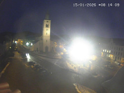 Náměstí, koste sv. Markéty