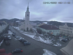 Náměstí, koste sv. Markéty