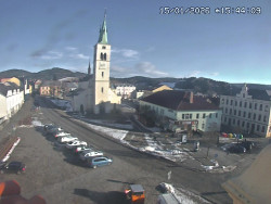 Náměstí, koste sv. Markéty