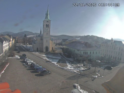 Náměstí, koste sv. Markéty