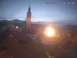 Náměstí, koste sv. Markéty