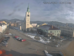 Náměstí, koste sv. Markéty