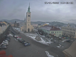 Náměstí, koste sv. Markéty