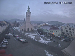 Náměstí, koste sv. Markéty