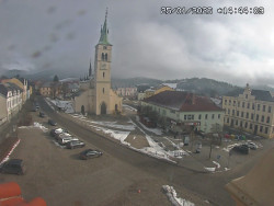 Náměstí, koste sv. Markéty